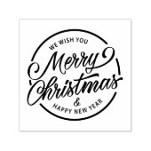 Merry Christmas Calligraphy Script Permastempel (Design)