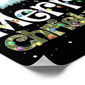 Merry Christmas Camouflage Santa Hat Xmas Family M Poster (Ecke)