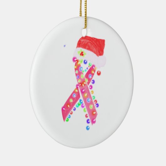 MERRY CHRISTMAS CANCER KERAMIK ORNAMENT (Rechts)