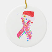 MERRY CHRISTMAS CANCER KERAMIK ORNAMENT (Vorne)