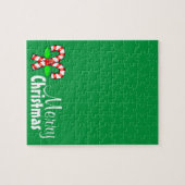 Merry Christmas Candy Cane Frustration Puzzle (Horizontal)