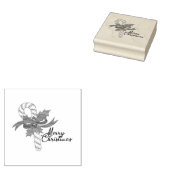 Merry Christmas Candy Cane Gummistempel (Stempel)