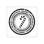 Merry Christmas Candy Cane Gummistempel (Prägung)