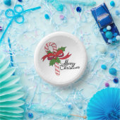 Merry Christmas Candy Cane Pappteller (Party)
