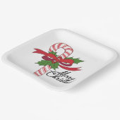 Merry Christmas Candy Cane Pappteller (Gewinkelt)