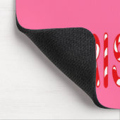 Merry Christmas Candy Cane Schriftart Mousepad (Ecke)