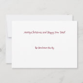 Merry Christmas Candy Cane Winter Gnomes Custom Karte (Rückseite)