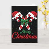 Merry Christmas Candy Cane Xmas Lights Toddlers Me Karte (Gelbe Blume)