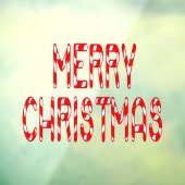 Merry Christmas Candy Cane Zuhause & Store 11x8 Vi Fensteraufkleber (Blatt 3)