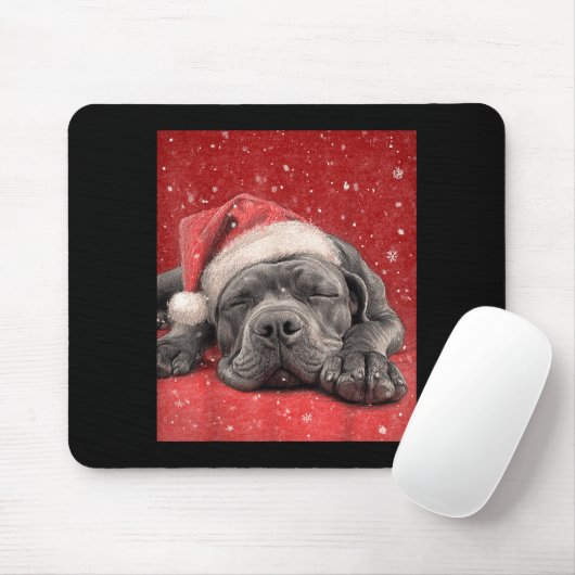 Merry Christmas Cane Corso  Mousepad (Mit Mouse)