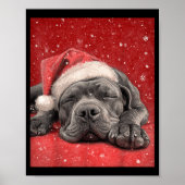 Merry Christmas Cane Corso Poster (Vorne)