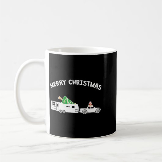 Merry Christmas - Caravan Camper Rv Trailer Christ Kaffeetasse (Links)