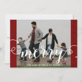 Merry CHRISTMAS Card Einladung (Vorderseite)