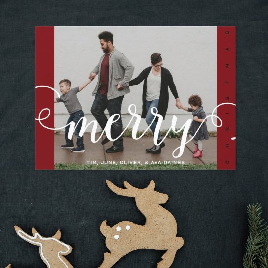 Merry CHRISTMAS Card Einladung