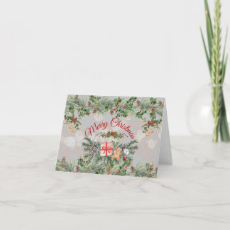 Merry Christmas card Feiertagskarte