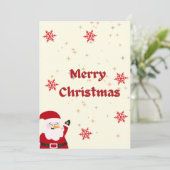 MERRY CHRISTMAS CARD FEIERTAGSKARTE (Stehend Vorderseite)