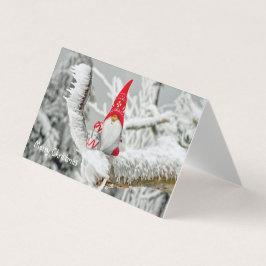 Merry Christmas Card Gnome Red Hat