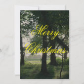 "Merry Christmas Card & Happy New Year Greetings" Dankeskarte (Rückseite)