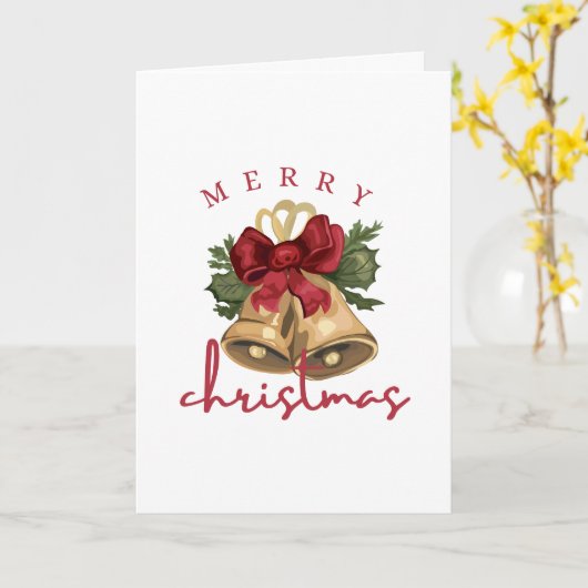 Merry Christmas Card Karte (Gelbe Blume)