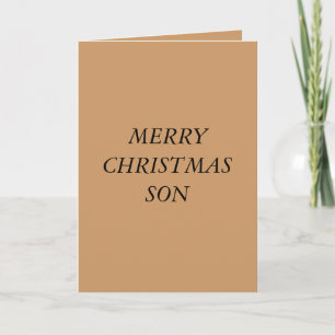 MERRY CHRISTMAS CARDS TO SON FEIERTAGSKARTE