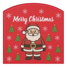 Merry Christmas Cartoon Santa Claus Fun Red