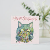 Merry Christmas Cat (Stehend Vorderseite)