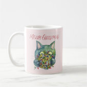  Merry Christmas Cat Kaffeetasse (Links)
