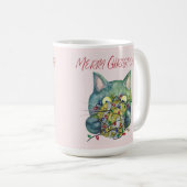  Merry Christmas Cat Kaffeetasse (VorderseiteRechts)