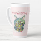 Merry Christmas Cat Milchtasse (Linke Ecke)