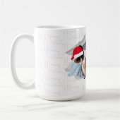 Merry Christmas cats and dogs mug Kaffeetasse (Links)