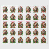 Merry Christmas Cats Geschenkpapier (Flach)