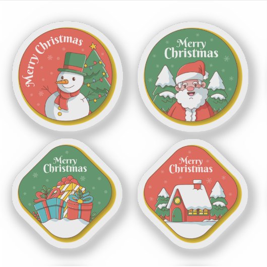 Merry christmas celebration sticker collection (Vorderseite)