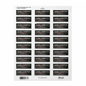 Merry Christmas Chalkboard Address Labels (Vorne)