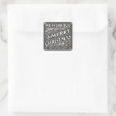 MERRY CHRISTMAS CHALKBOARD CUSTOM STICKERS (Tasche)