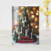 Merry Christmas Chess Karte (Gelbe Blume)