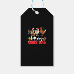 Merry Christmas Chicken Shirts Funny Santa Hat Lig Geschenkanhänger