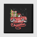 Merry Christmas Chihuahua Dog Lover Santa Reindeer Magnet<br><div class="desc">Frohe Weihnachten Chihuahua Dog Lover Santa Reindeer Red Truck</div>