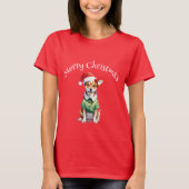 Merry Christmas Chihuahua Elf T-Shirt (Vorderseite)