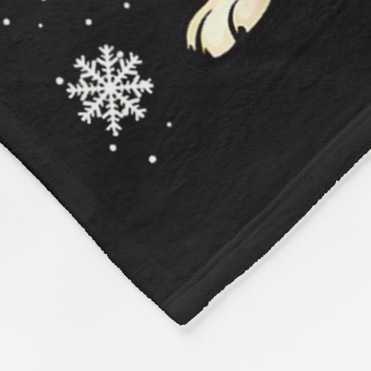 Merry Christmas Chihuahua Fleecedecke (Ecke)