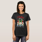 Merry Christmas Chiilin' With My Gnomes Gnomes T-Shirt (Vorne ganz)