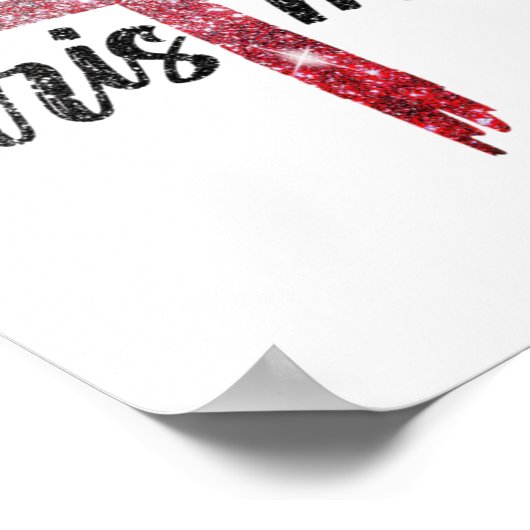 Merry Christmas Christian Jesus Cross Faith Religi Poster (Ecke)