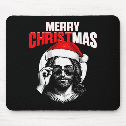 Merry Christmas Christian Jesus Pajamas Pjs Xmas M Mousepad (Vorne)