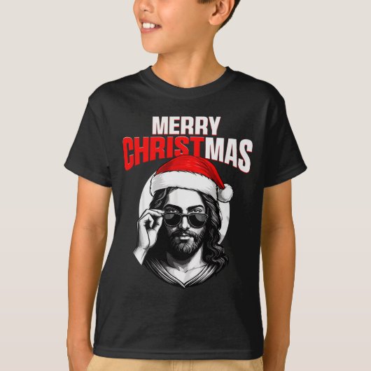 Merry Christmas Christian Jesus Pajamas Pjs Xmas M T-Shirt (Vorderseite)