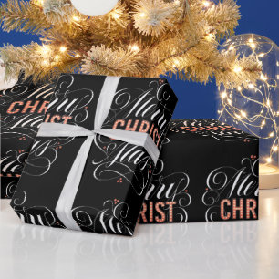 Merry CHRISTmas Christlicher Brief Jesus Christus Geschenkpapier