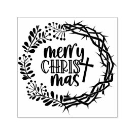 Merry CHRISTmas Christlicher Gottesdienst Permastempel