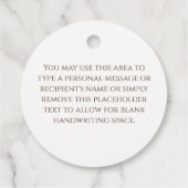 Merry CHRISTmas Christliches religiöses Gedicht Geschenkanhänger (Rückseite)