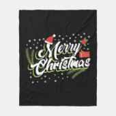 Merry Christmas - Christmas design Fleecedecke (Vorderseite)