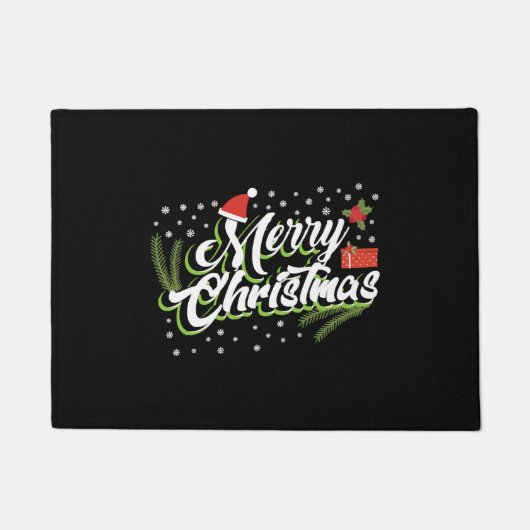 Merry Christmas - Christmas design Fußmatte (Vorderseite)