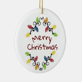 *MERRY CHRISTMAS* CHRISTMAS LIGHTS ORNANATION KERAMIK ORNAMENT (Rechts)