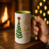 Merry Christmas, Christmas Mug, Holiday Mug, Xm Tasse